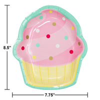 Bulk Case of Bakery Sweets Cupcake Shaped Plate