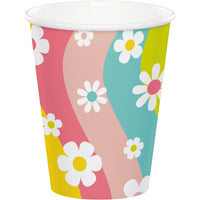 96 pc Bulk Flower Power Hot/Cold Cup 9oz.