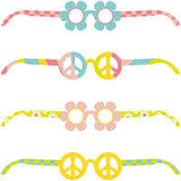 24 pc Bulk Flower Power Paper Glasses