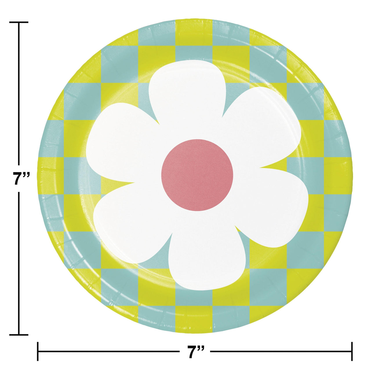Bulk Case of Flower Power 6.75 Inch Dessert Plate, Assorted Designs