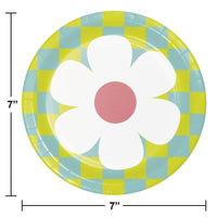 Bulk Case of Flower Power 6.75 Inch Dessert Plate, Assorted Designs