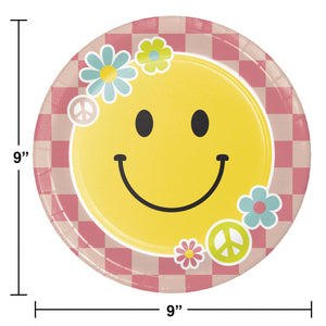 Flower Power 46 Piece Birthday Party Kit for 8