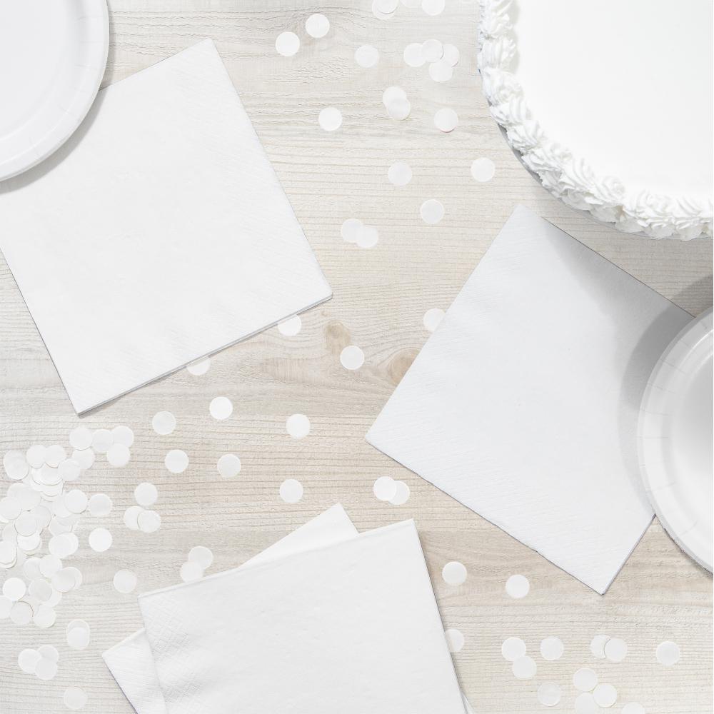 900 pc Bulk White 2 Ply Luncheon Napkins