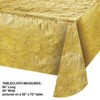 Gold Metallic Tablecover, 54