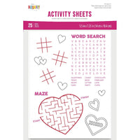 Valentines Activity Sheet (25/Pkg)