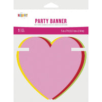 12 pc Bulk Valentine Hearts Banner with Twine