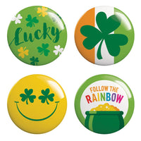 48 pc Bulk St Patricks Day Wearable Buttons
