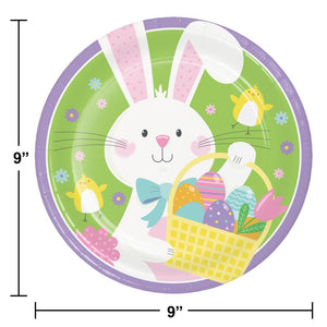 Bowtie Bunny Paper Dinner Plate (8/Pkg) by Creative Converting