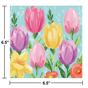 Tulip Blooms 2 Ply Luncheon Napkin (16/Pkg) by Creative Converting