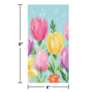 Tulip Blooms Guest Towel, Tulip Blooms (16/Pkg) by Creative Converting