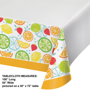 Tutti Frutti Paper Tablecover Border Print, 54" x 102" (1/Pkg) by Creative Converting