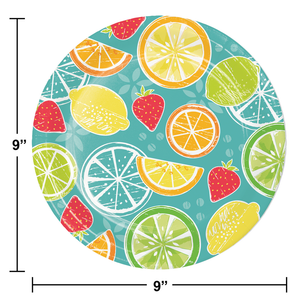 Tutti Frutti Paper Dinner Plate (8/Pkg) by Creative Converting