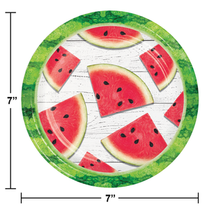Watermelon Wow Paper Dessert Plate (8/Pkg) by Creative Converting