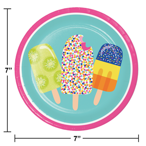 Summer Sweets Paper Dessert Plate (8/Pkg) by Creative Converting