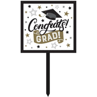 6 pc Bulk Grad Glamor Celebration Yard Sign, Party Decor