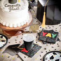 192ct Bulk Grad Cap Toss 2 Ply 