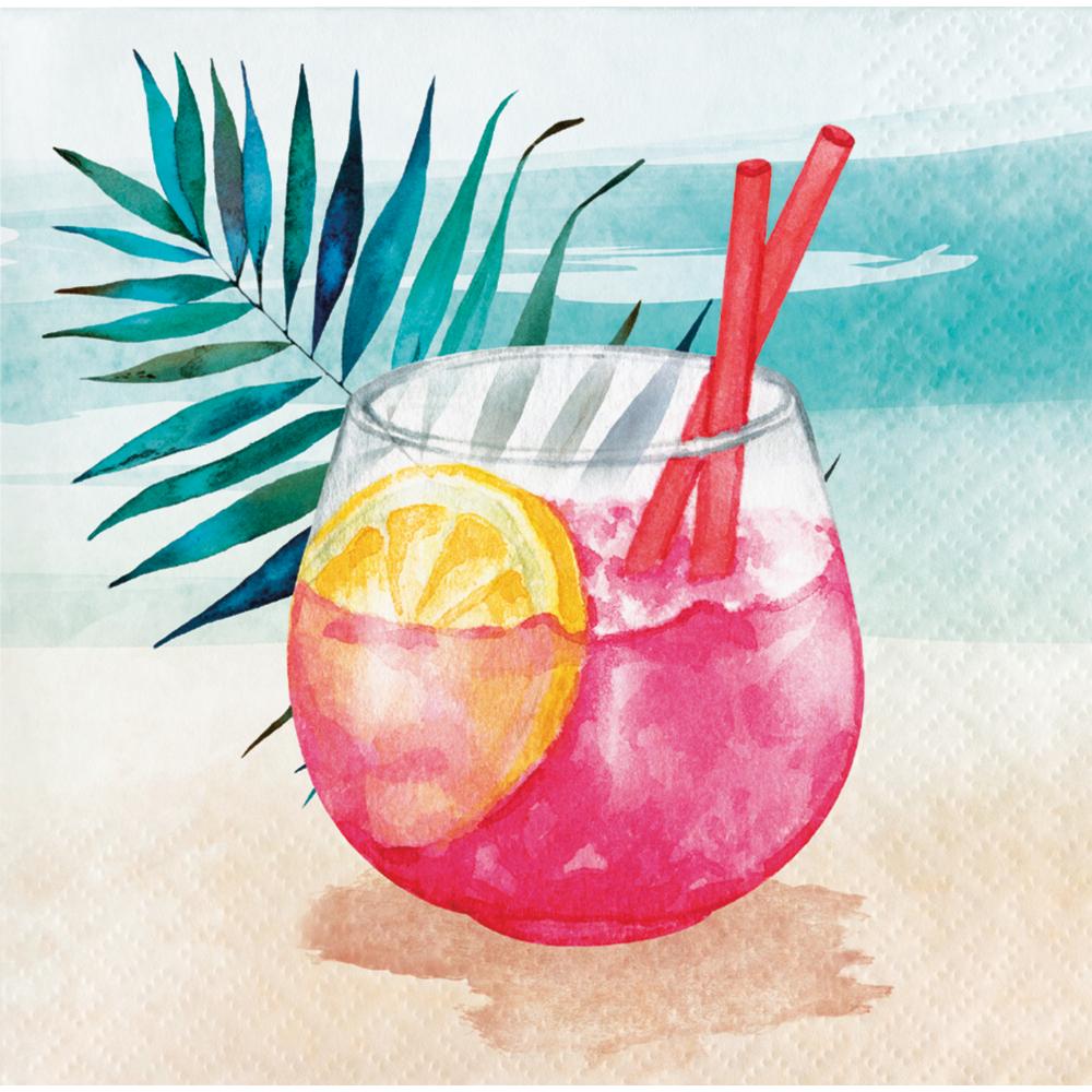 192 pc Bulk Summer Breeze Sangria Themed Beverage Napkins