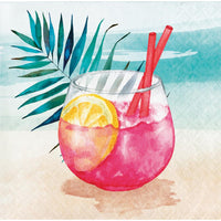 192 pc Bulk Summer Breeze Sangria Themed Beverage Napkins