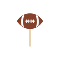 600 pc Bulk Tailgate Decor Wooden Pick Football