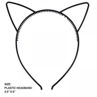 Halloween Cat Ears Plastic Headband (Case of 48) by Creative Converting