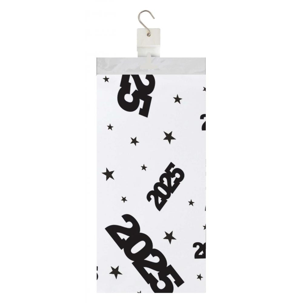 "2025" Clear Plastic Tablecover (Case of 12) by Creative Converting