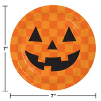 Retro Halloween Paper Dessert Plate (Case of 96) by Creative Converting