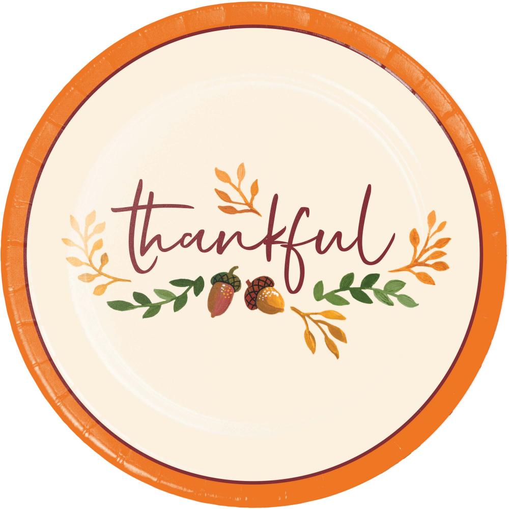 96 pc Bulk Fall Festivities Paper Dessert Plate