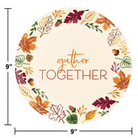 Fall Festivities Dinner Plate (8 per Pkg) by Creative Converting