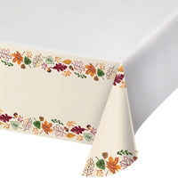 12 pc Bulk Fall Festivities Paper Tablecover, Border Print