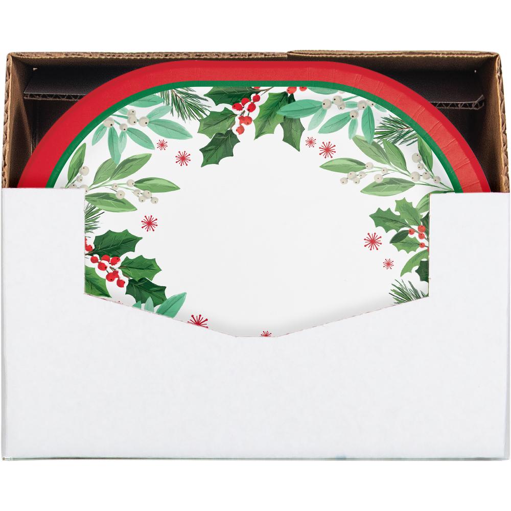 Holly Jolly Christmas Paper Oval Platter (Case of 96) by Creative Converting