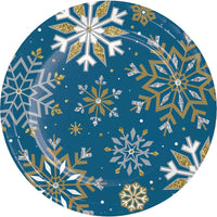 96 pc Bulk Whimsical Winter Paper Dinner Plate