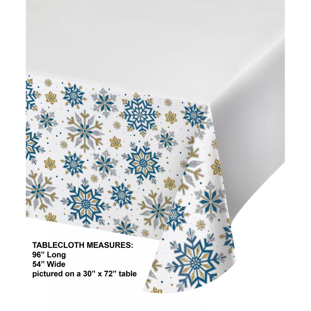 Whimsical Winter Paper Tablecover, Border Print (1 per Pkg) by Creative Converting