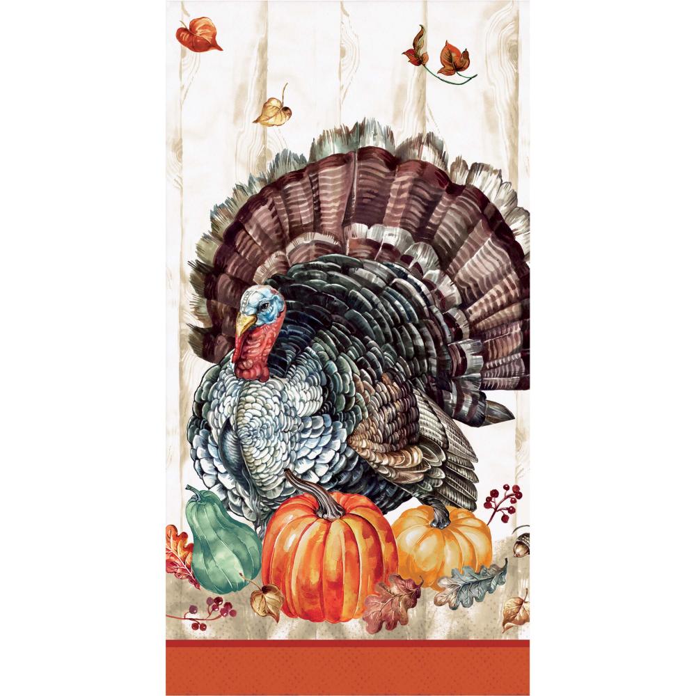 192 pc Bulk Timeless Turkey Paper Guest Towel