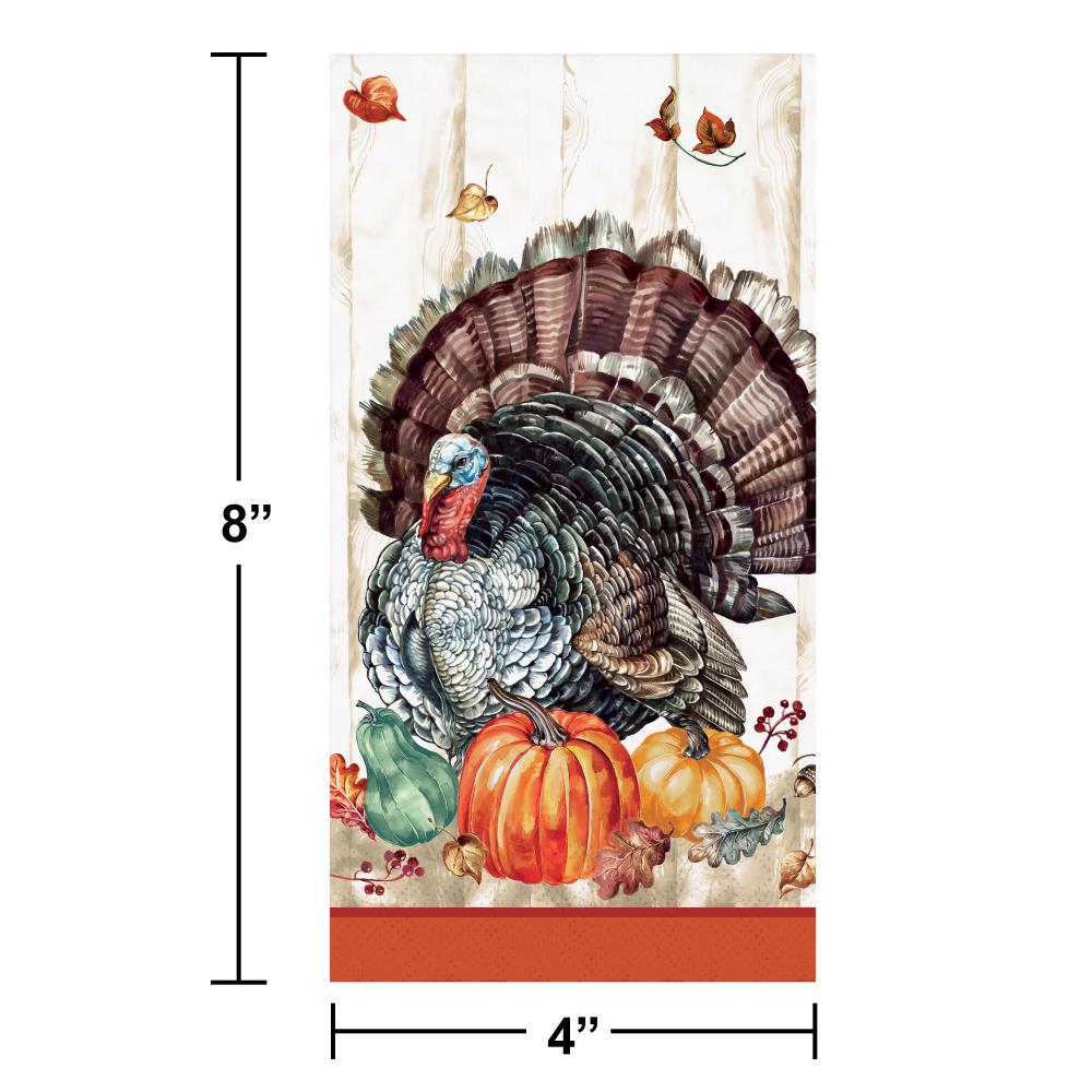 Timeless Turkey Paper Guest Towel (Case of 192) by Creative Converting