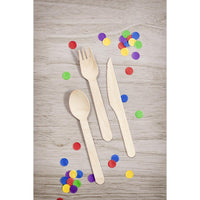 Natural Wooden Cutlery, Assorted (24 per Pkg) by Creative Converting