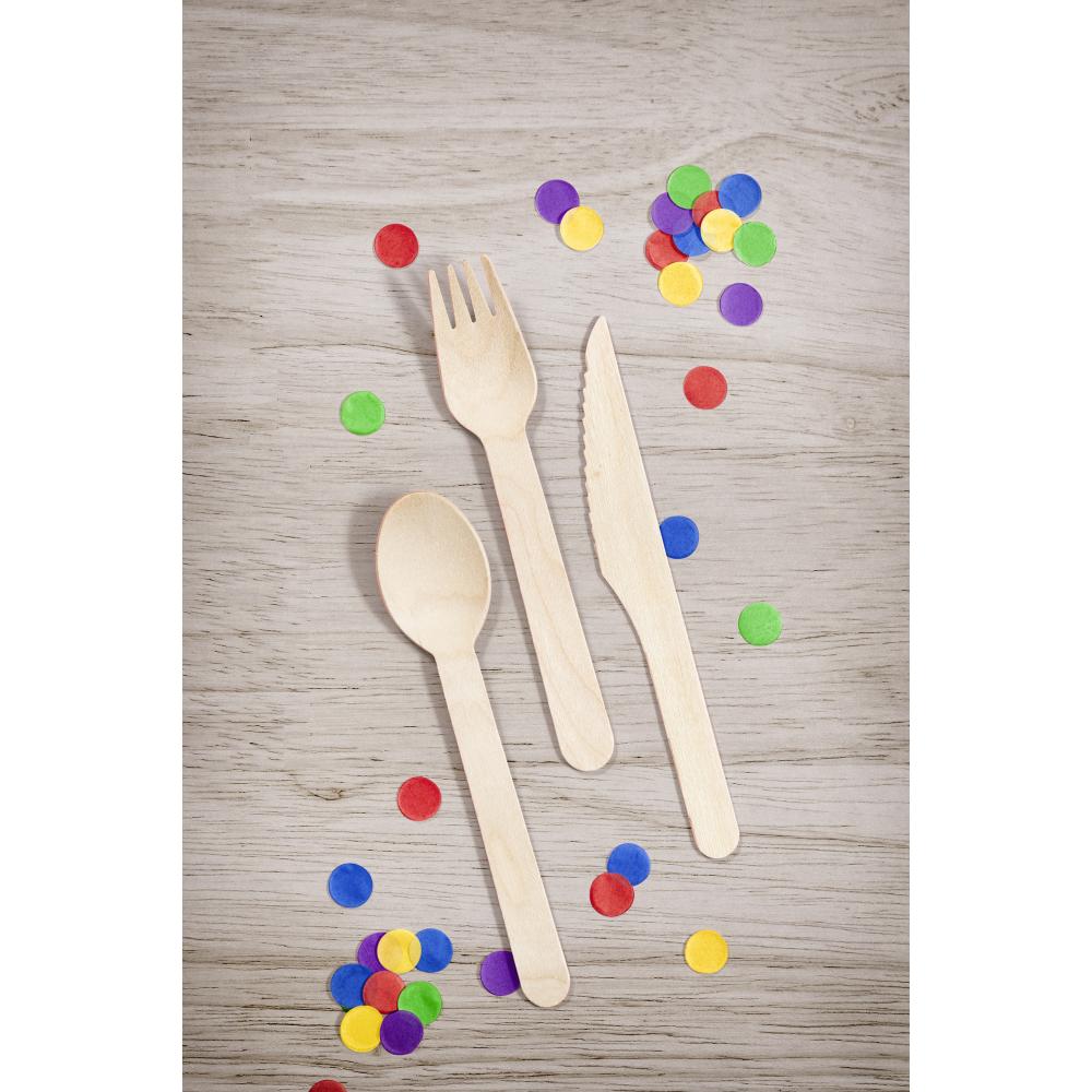 Natural Wooden Cutlery, Assorted (Case of 288) by Creative Converting
