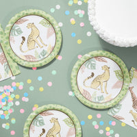 Safari Baby Paper Dessert Plate (Case of 96) by Creative Converting