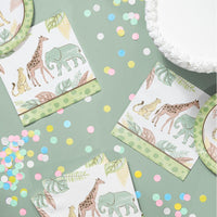 Safari Baby Paper Lunch Napkin (Case of 192) by Creative Converting