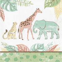 192 pc Bulk Safari Baby Paper Lunch Napkin