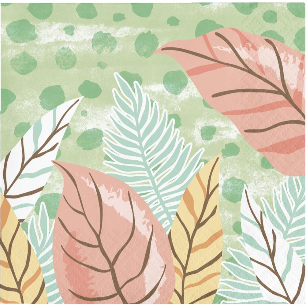 192 pc Bulk Safari Baby Paper Beverage Napkin