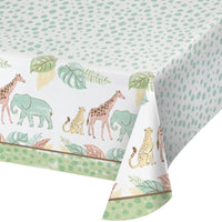 6 pc Bulk Safari Baby Tablecover, Paper 54