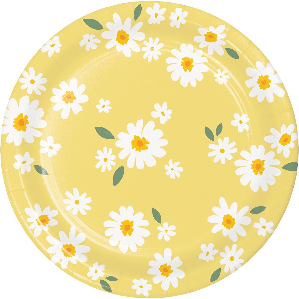 Sweet Daisy Dinner Plate (8 per Pkg) by Creative Converting