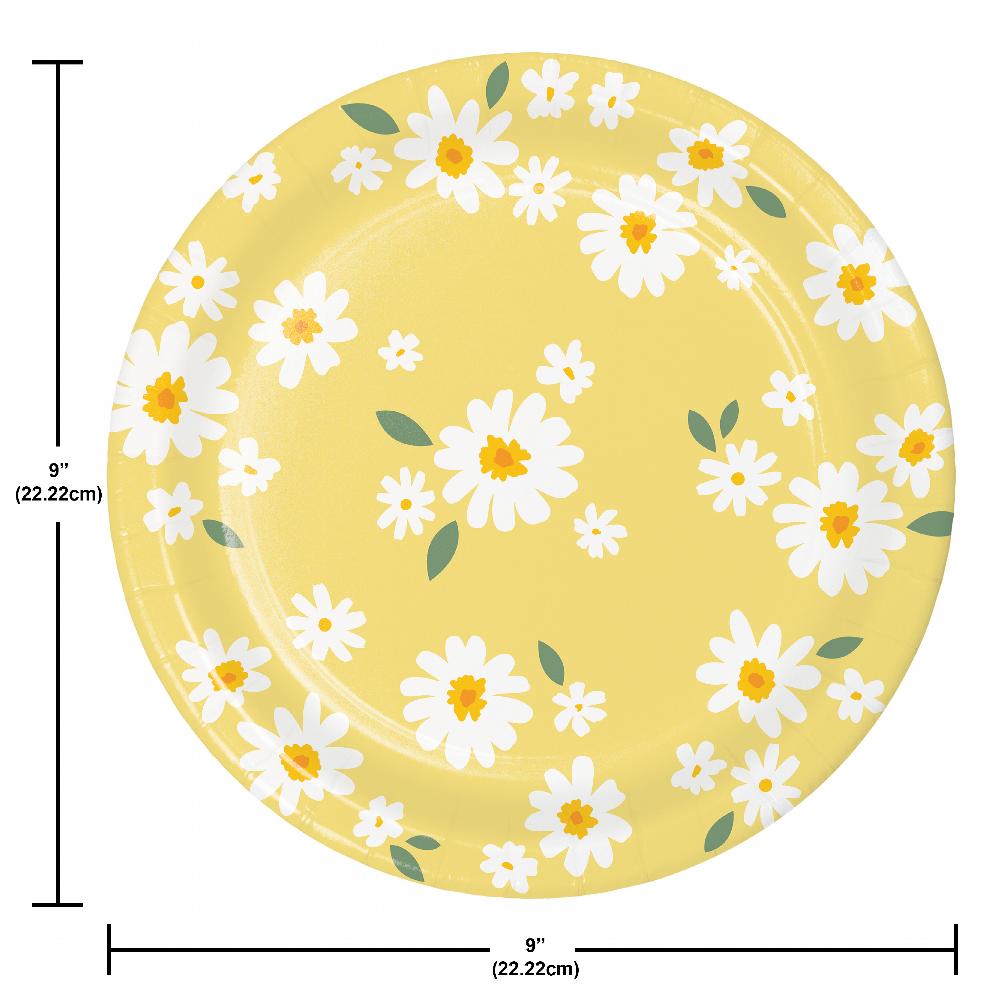 Sweet Daisy Dinner Plate (8 per Pkg) by Creative Converting