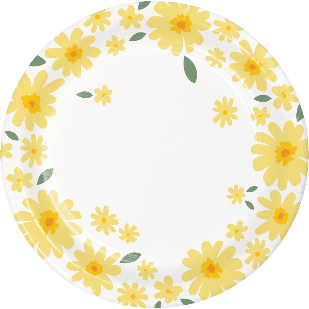 Sweet Daisy Luncheon Plate (8 per Pkg) by Creative Converting