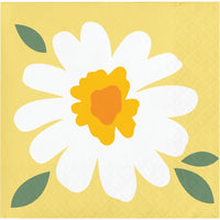 192 pc Bulk Sweet Daisy Paper Beverage Napkin
