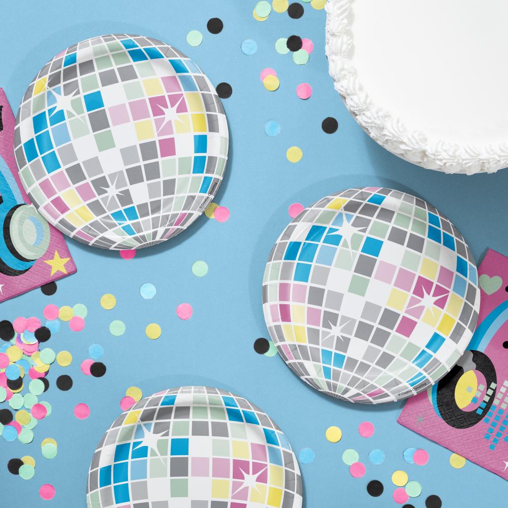 Birthday Beats Luncheon Plate, Disco (8 per Pkg) by Creative Converting