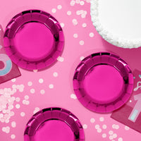 Pink Party Luncheon Plate, Foil (8 per Pkg) by Creative Converting
