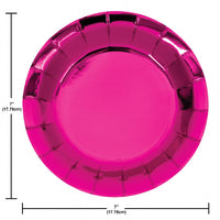 Pink Party Luncheon Plate, Foil (8 per Pkg) by Creative Converting