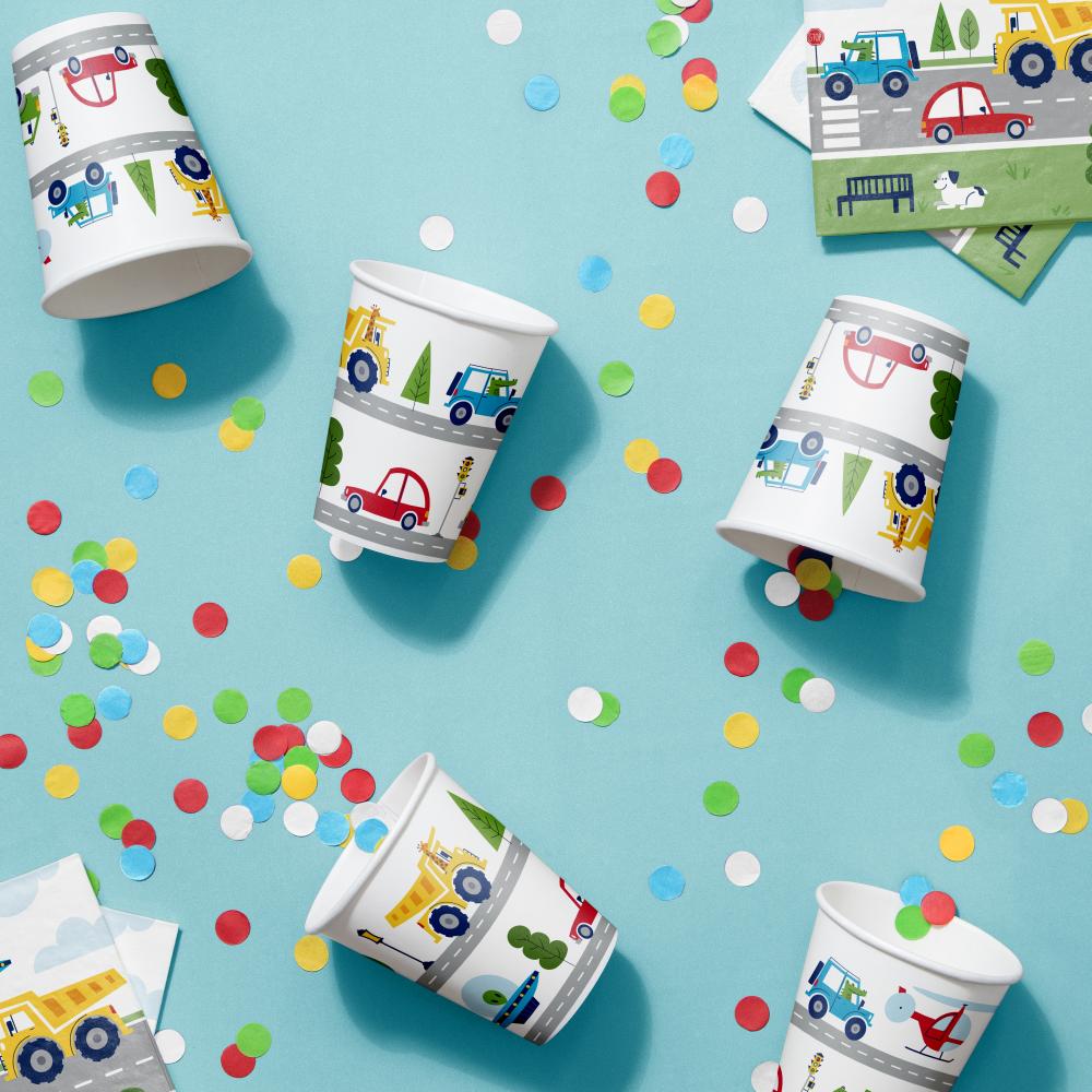 Transportation Time Hot/Cold Cup 9oz. (8 per Pkg) by Creative Converting