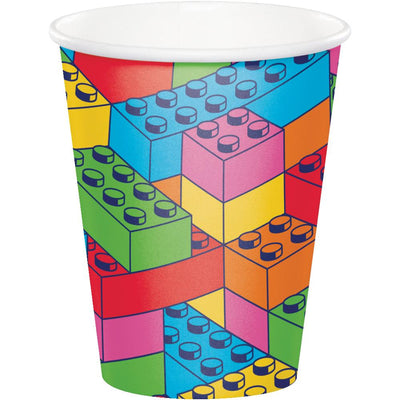 96 pc Bulk Block Bash Toy Blocks 9 Oz Cups